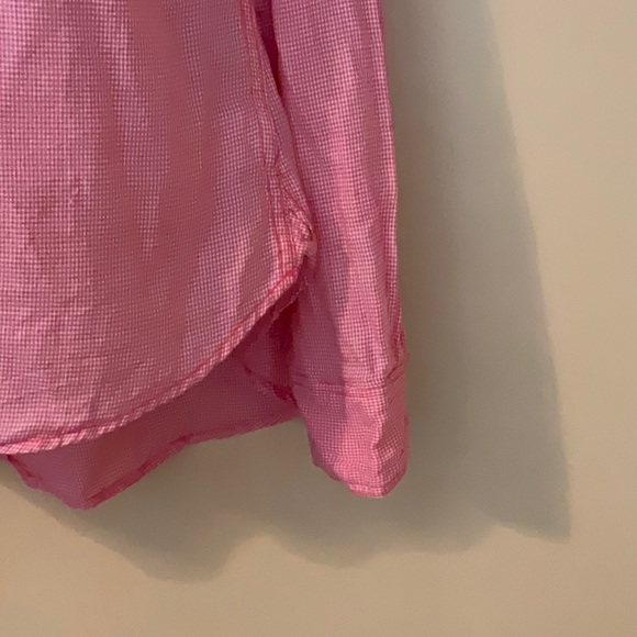 Size PL Checkered Button Down the Front Blouse - Picture 5 of 10